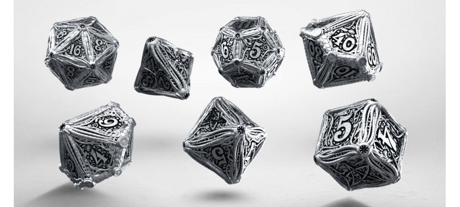 Q Workshop - Dice - RPG Set - Call of Cthulhu - Metal
