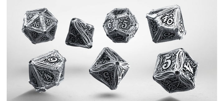 Q Workshop - Dice - RPG Set - Call of Cthulhu - Metal
