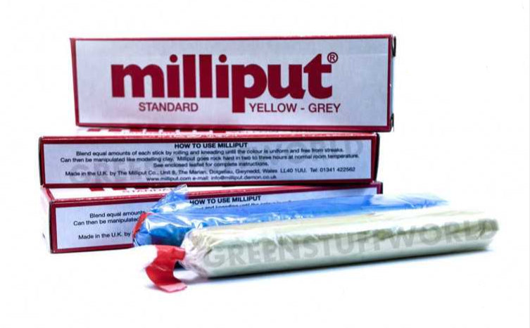 Green Stuff World - Milliput Standard Yellow Grey
