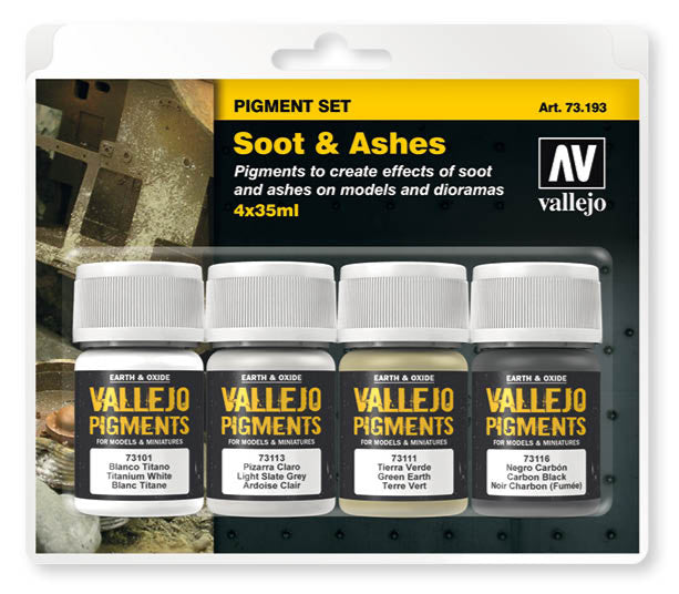 Vallejo - Pigment Set - Soot & Ashes