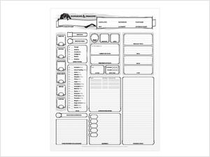 Dungeons & Dragons - Character Sheets